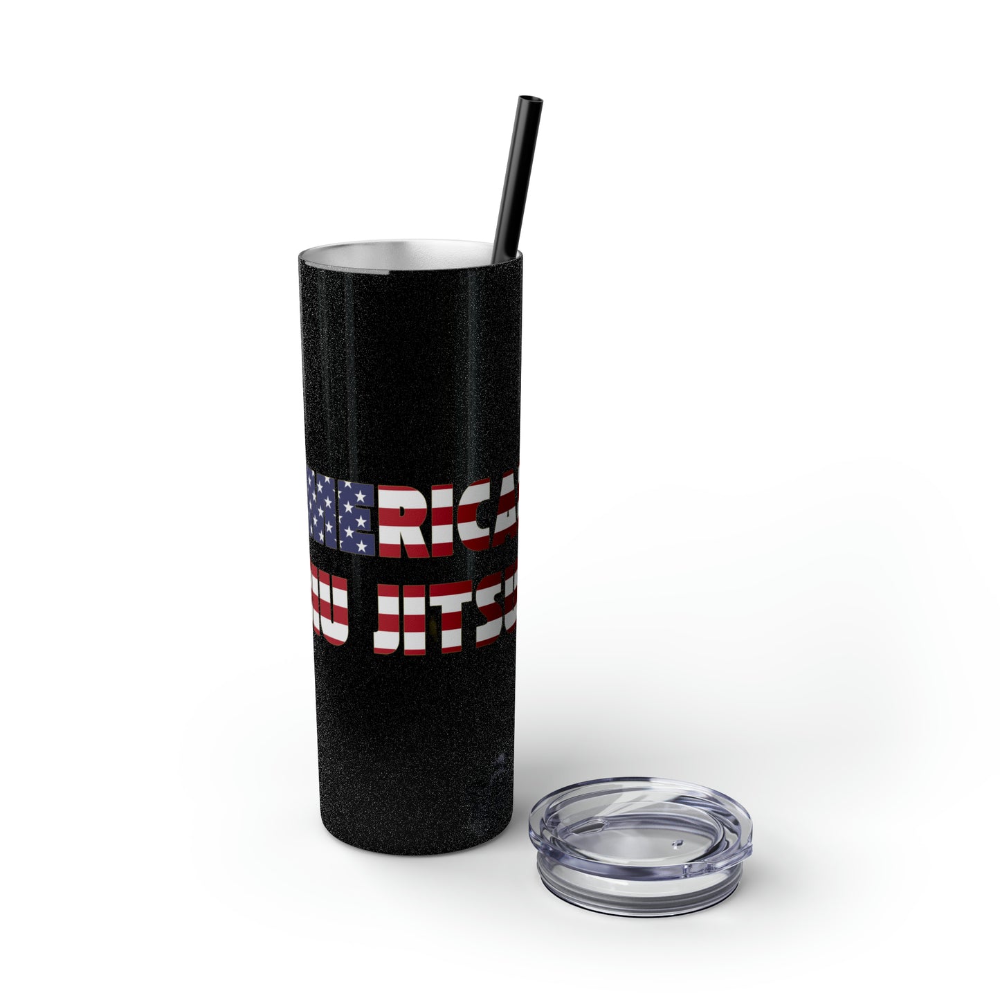 AJJ Skinny Tumbler with Straw, 20oz