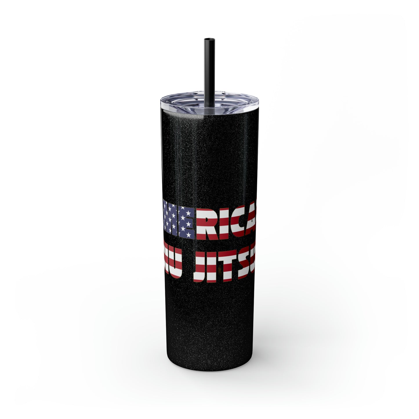 AJJ Skinny Tumbler with Straw, 20oz