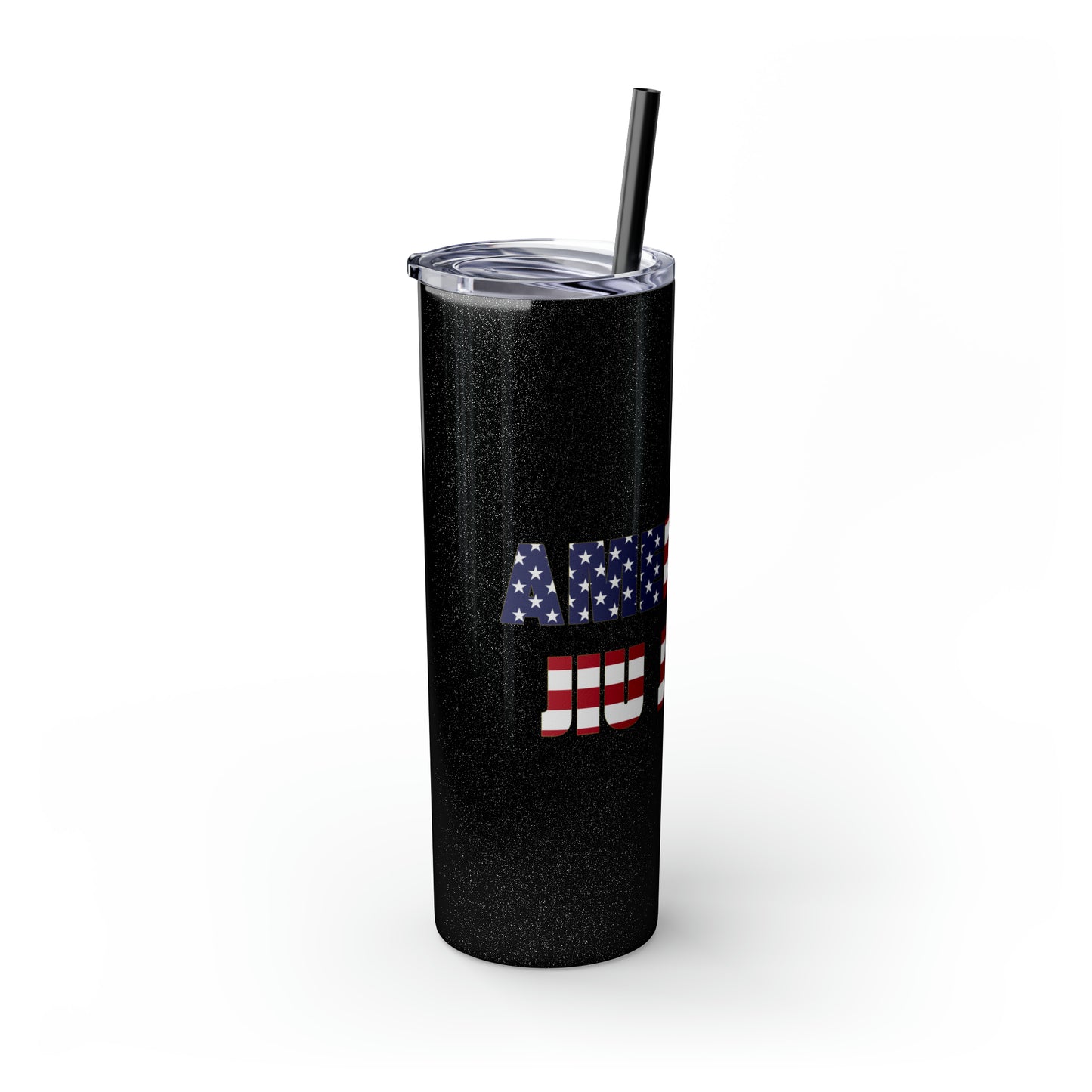 AJJ Skinny Tumbler with Straw, 20oz