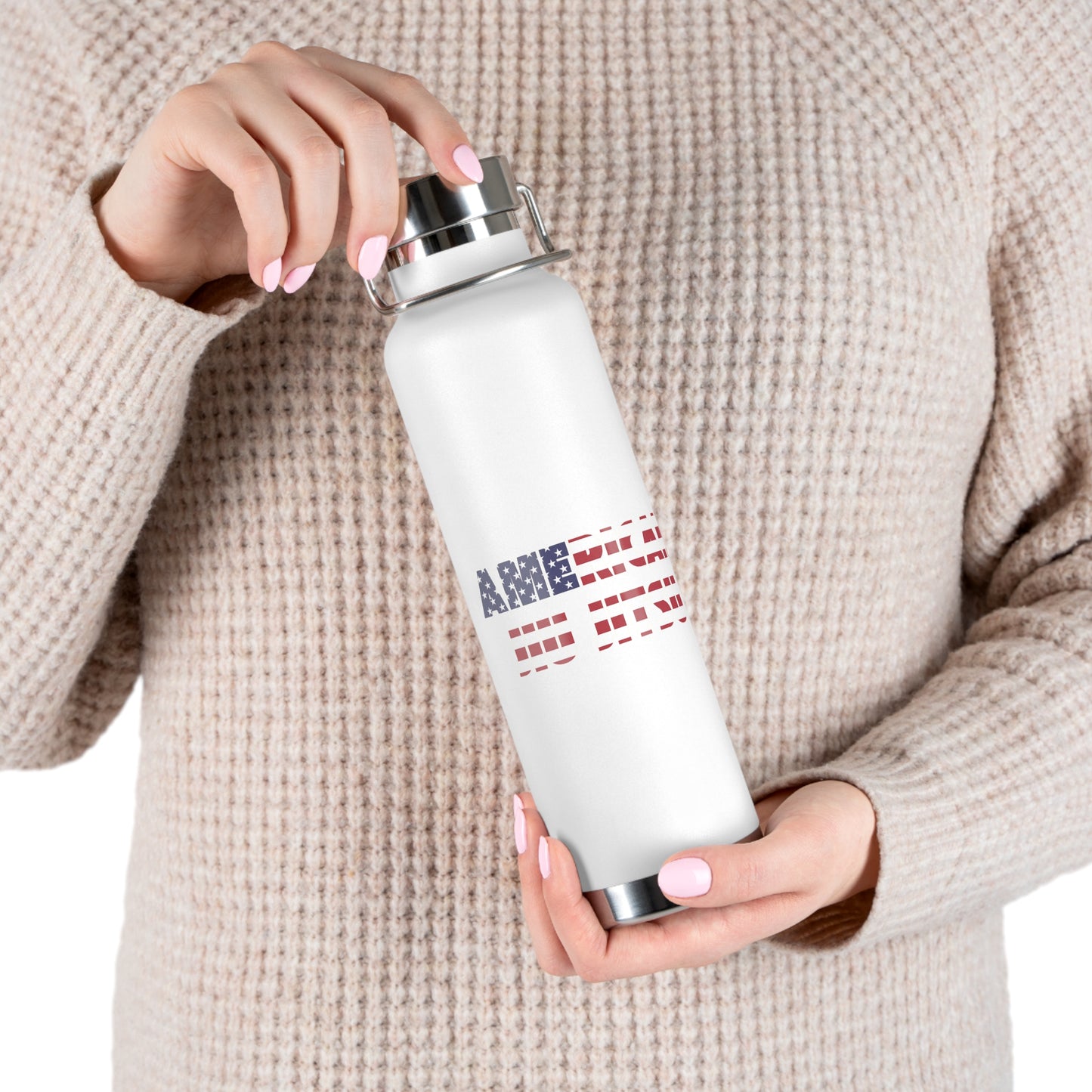 AJJ Copper Vacuum Insulated Bottle, 22oz